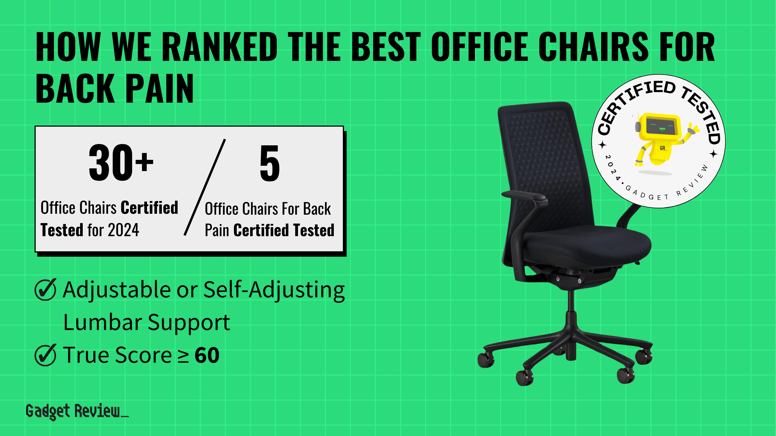 best office chair back pain guide that shows the top best office chair model